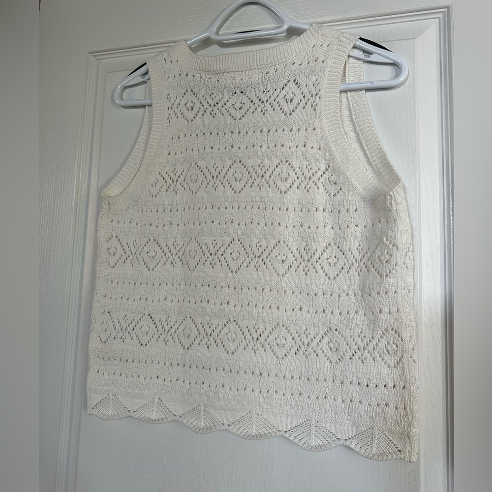 Cotton Knit Vest - Picture 3 of 5